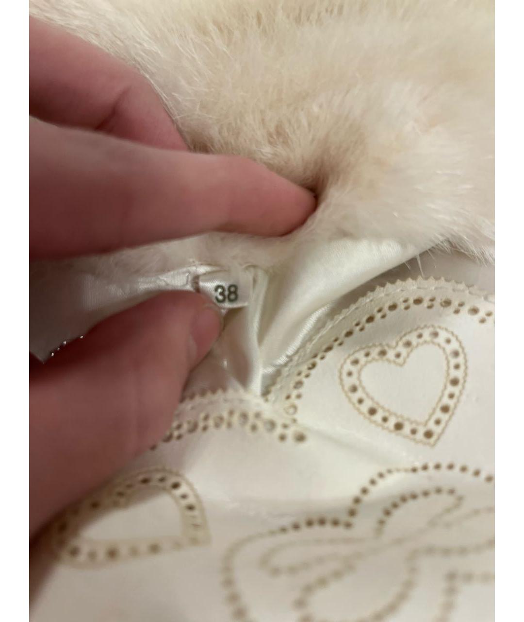 ESCADA Белая шерстяная шуба, фото 3