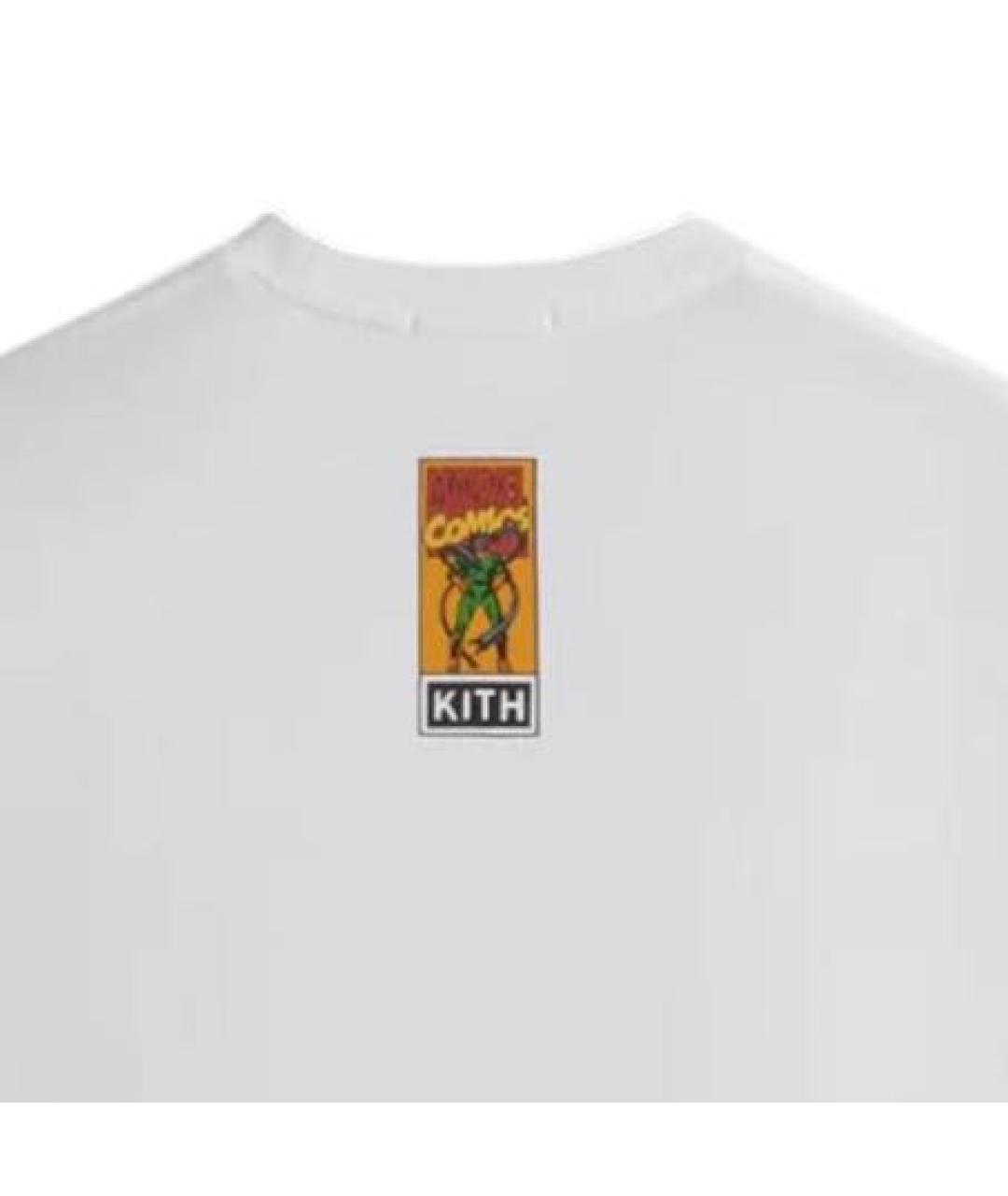 KITH Белая хлопковая футболка, фото 3