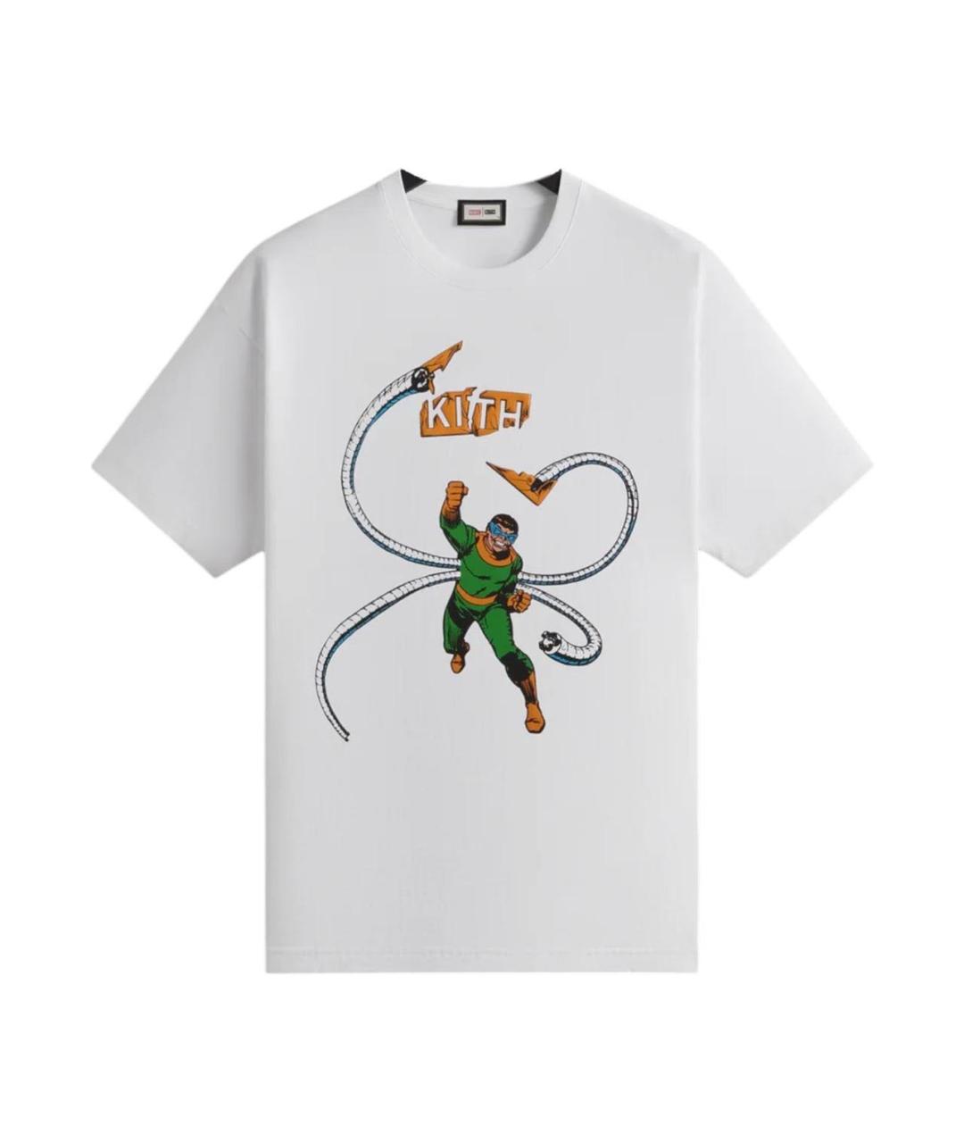 KITH Белая хлопковая футболка, фото 5