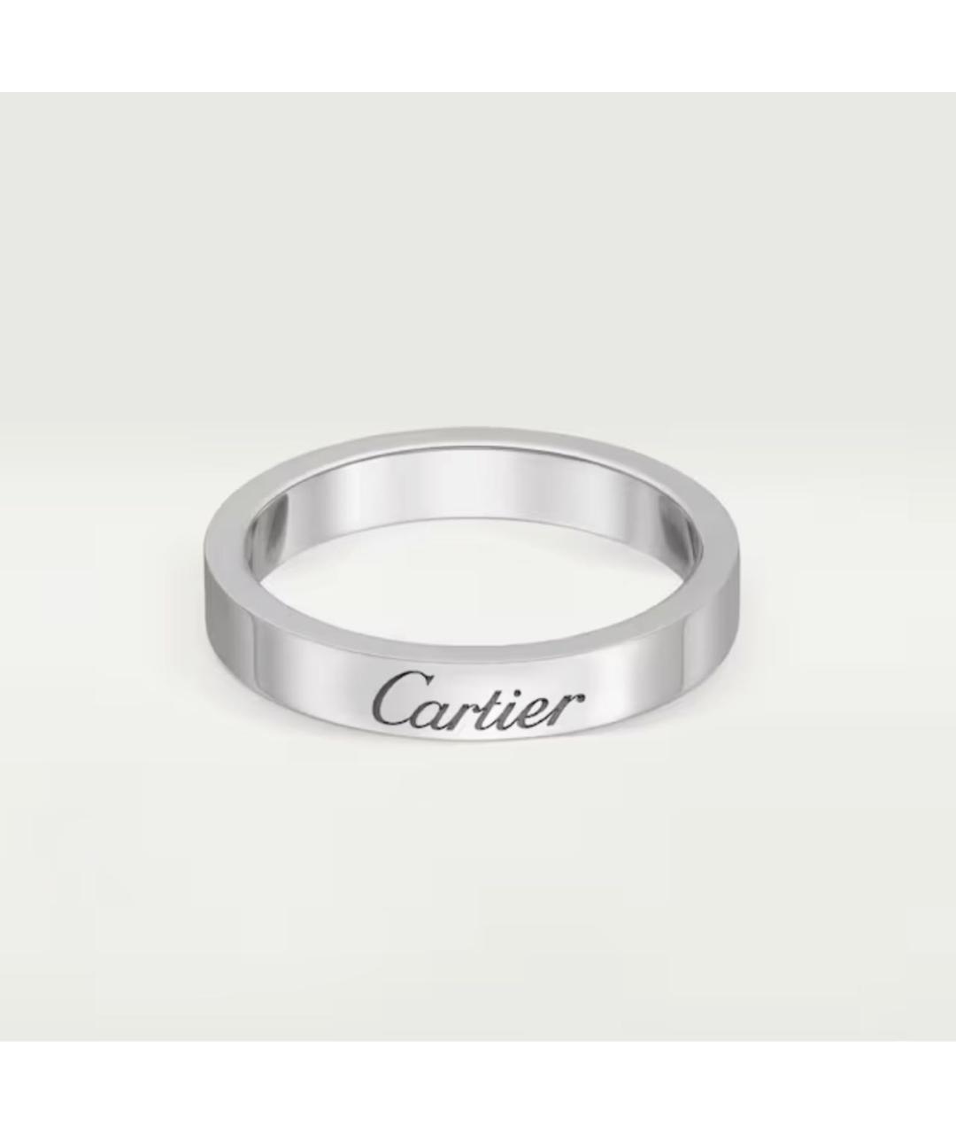 CARTIER Серебряное платиновое кольцо, фото 7