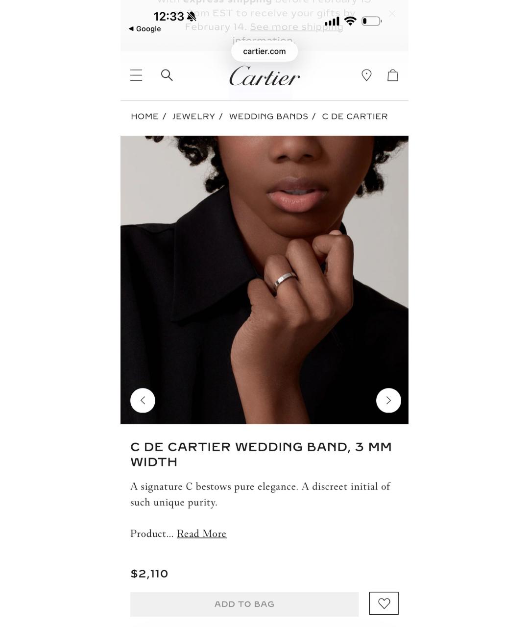 CARTIER Серебряное платиновое кольцо, фото 6