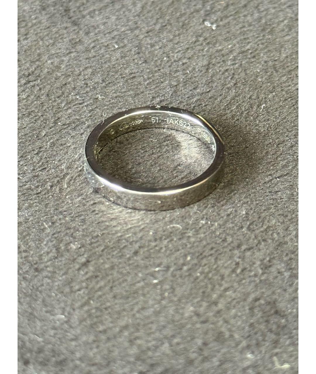CARTIER Серебряное платиновое кольцо, фото 4