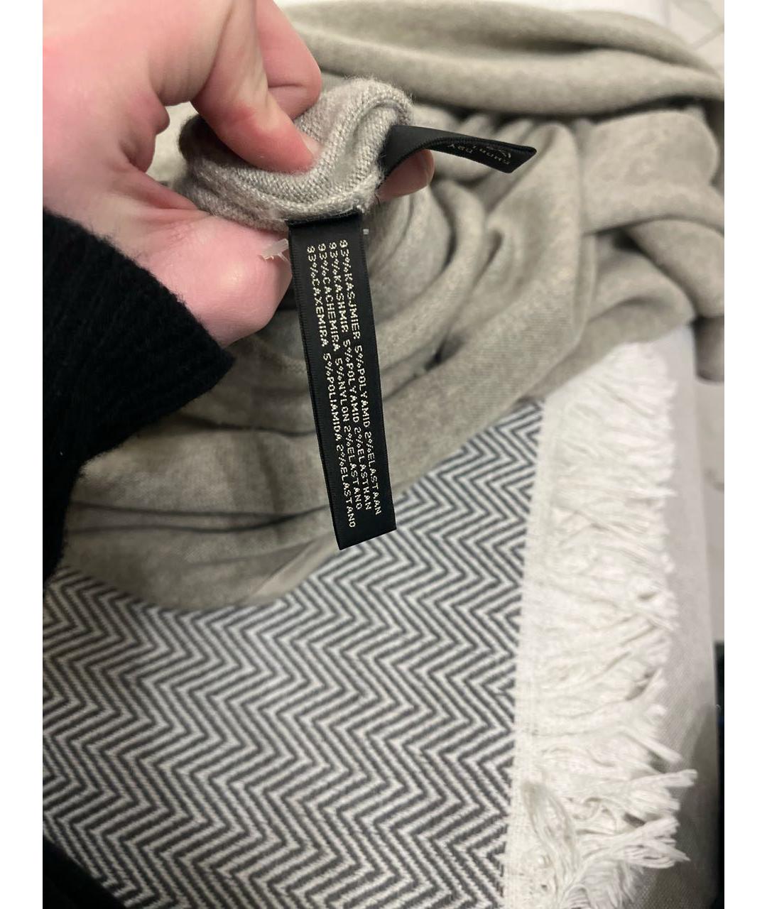 RALPH LAUREN Серое хлопковое повседневное платье, фото 5