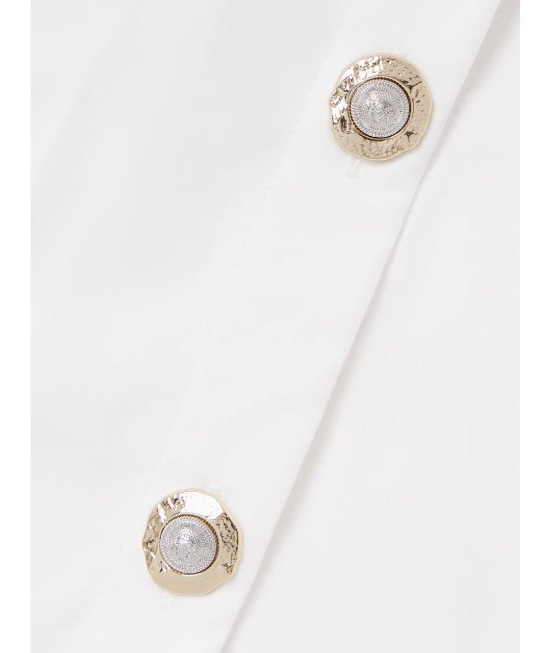 BALMAIN Белое хлопковое повседневное платье, фото 3