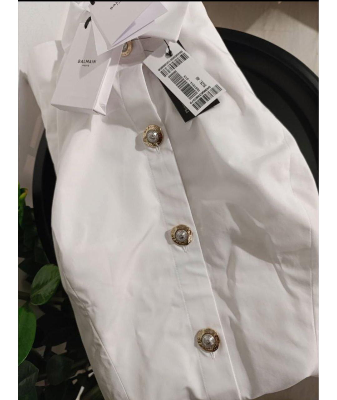 BALMAIN Белое хлопковое повседневное платье, фото 6