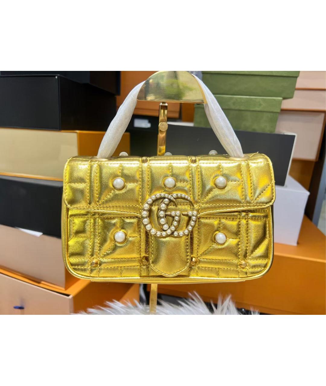 GUCCI Золотая сумка через плечо, фото 2