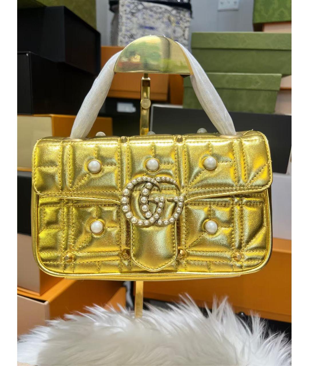 GUCCI Золотая сумка через плечо, фото 3