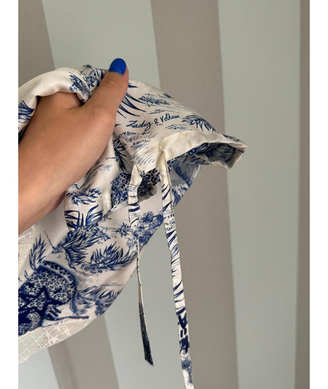 ZADIG & VOLTAIRE Белая шелковая блузы, фото 3