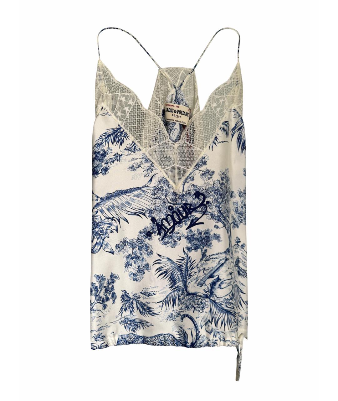 ZADIG & VOLTAIRE Белая шелковая блузы, фото 1