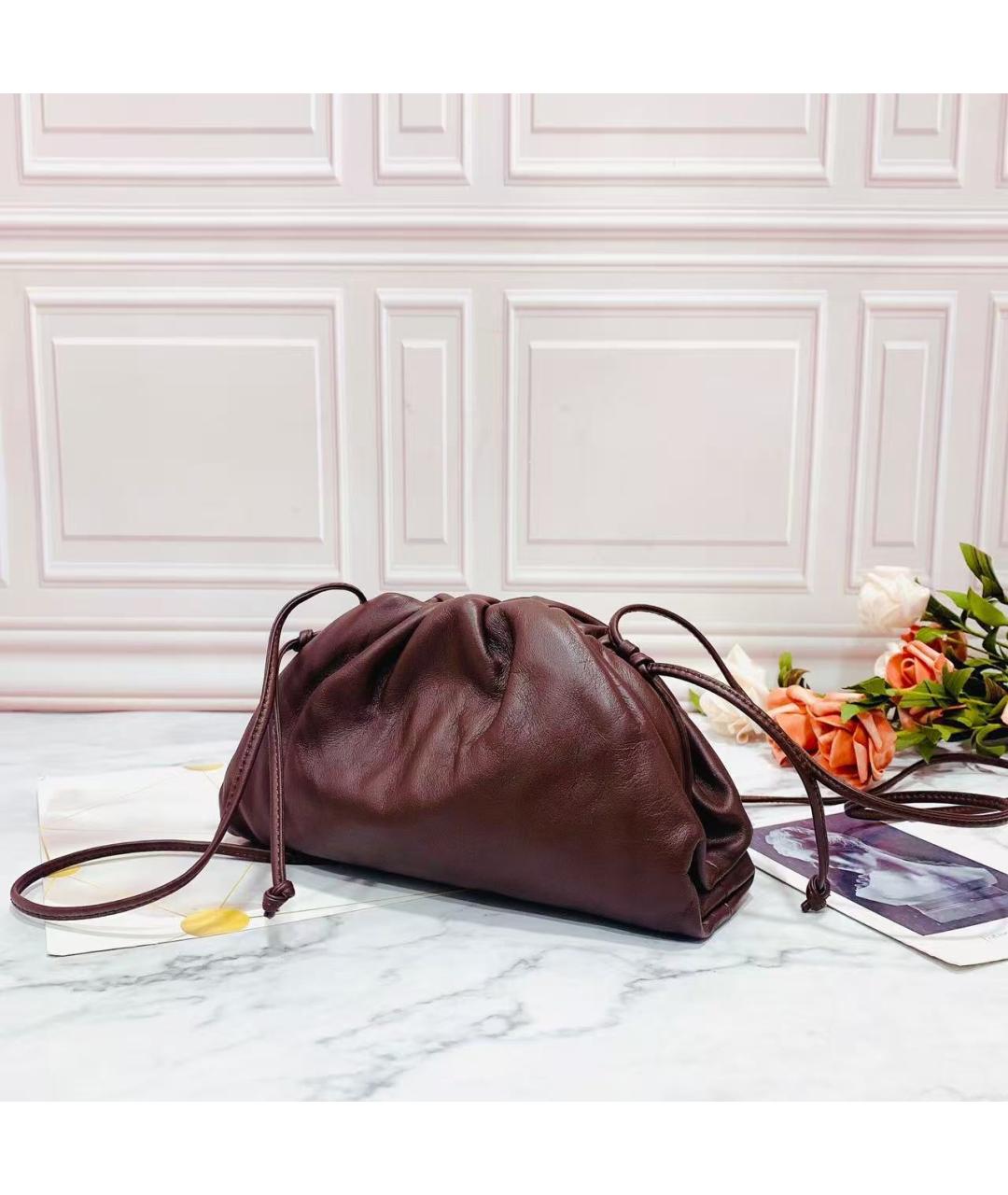 BOTTEGA VENETA Коричневая кожаная сумка через плечо, фото 3