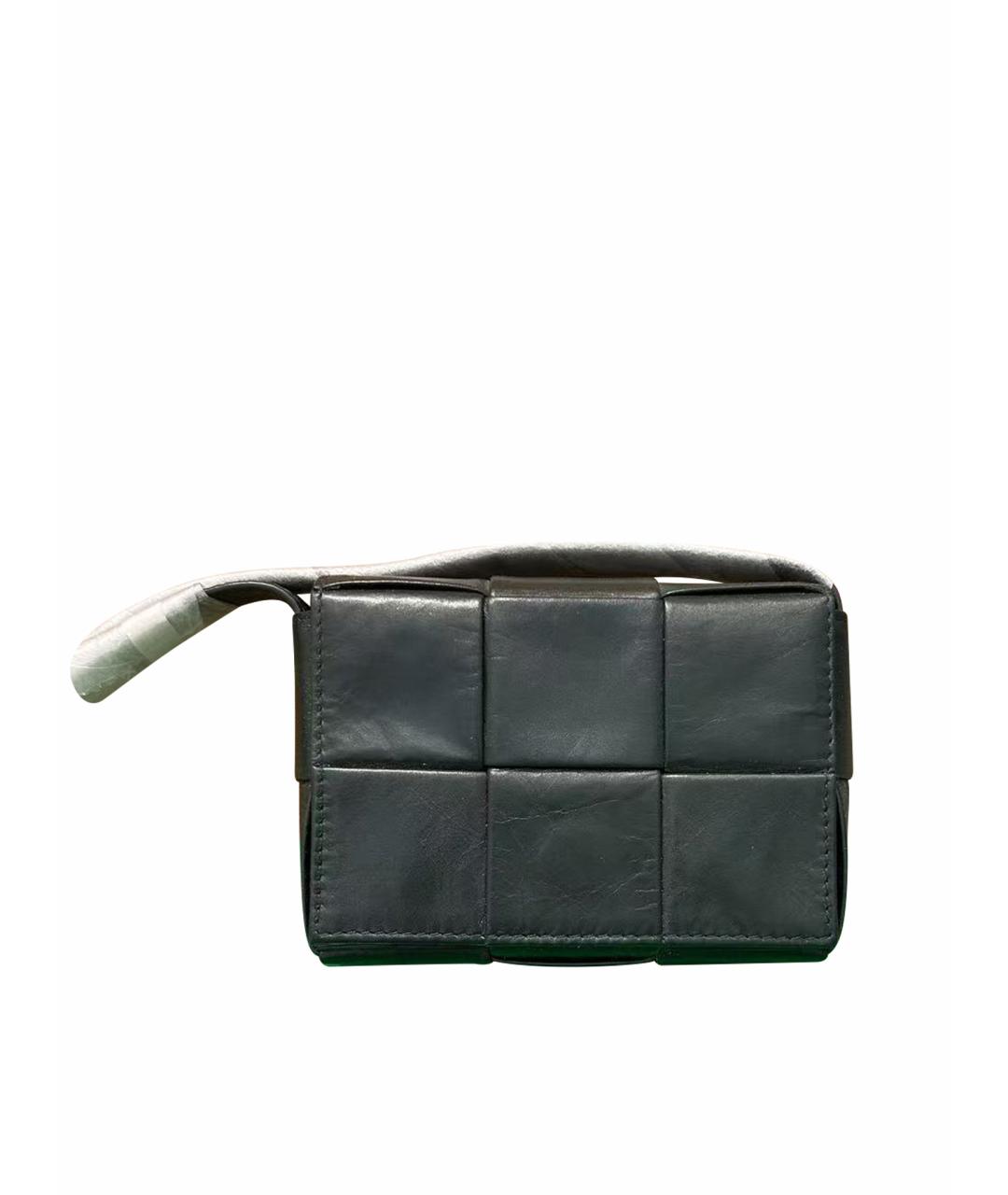 BOTTEGA VENETA Черная кожаная сумка через плечо, фото 1