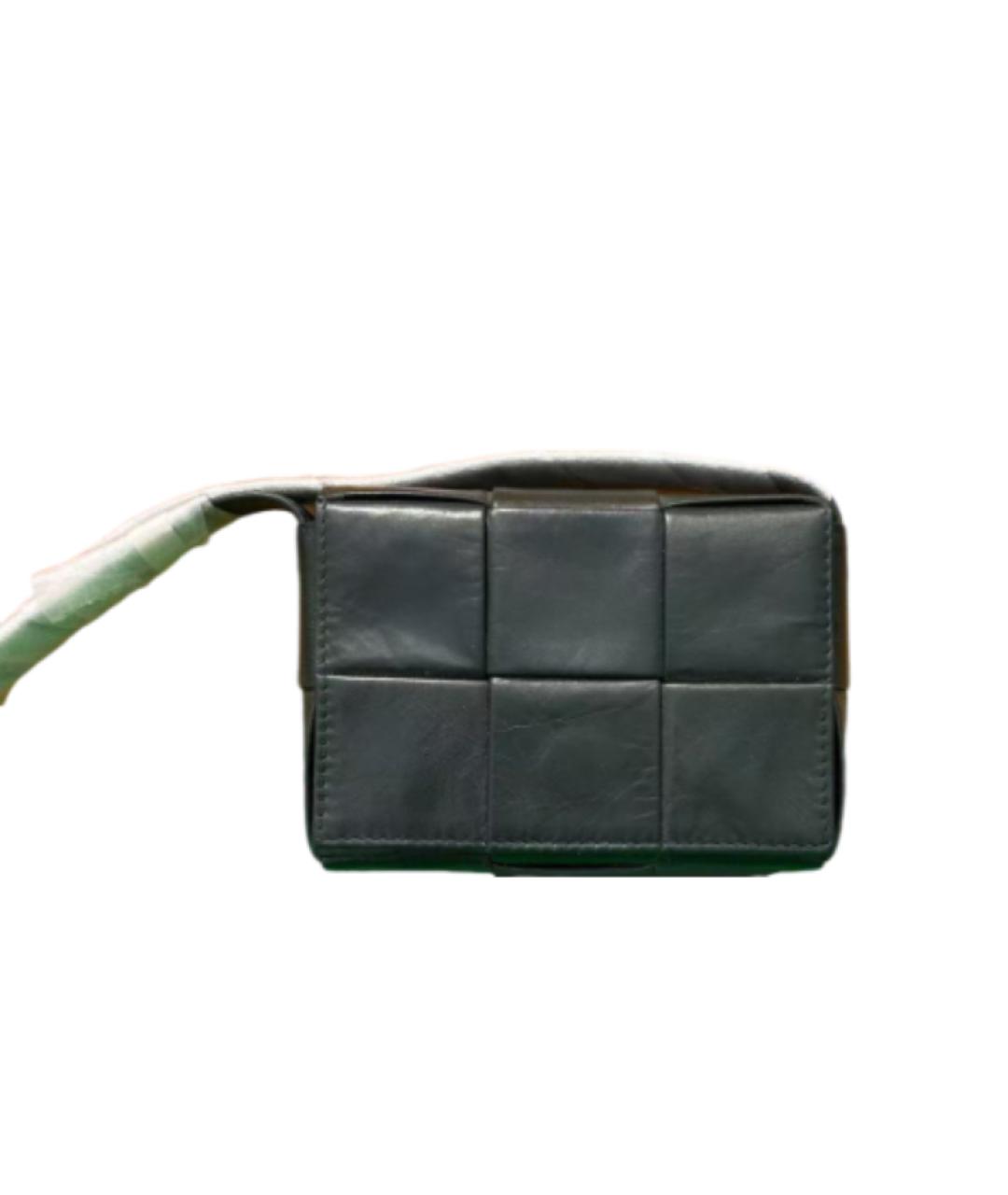 BOTTEGA VENETA Черная кожаная сумка через плечо, фото 2