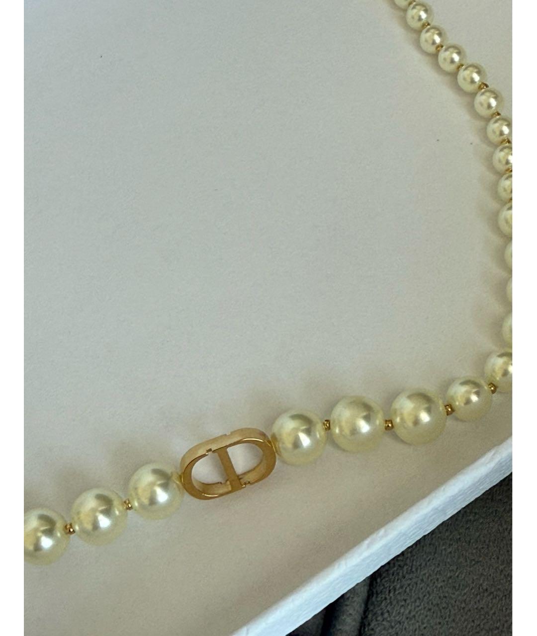 CHRISTIAN DIOR Белое жемчужное колье, фото 8