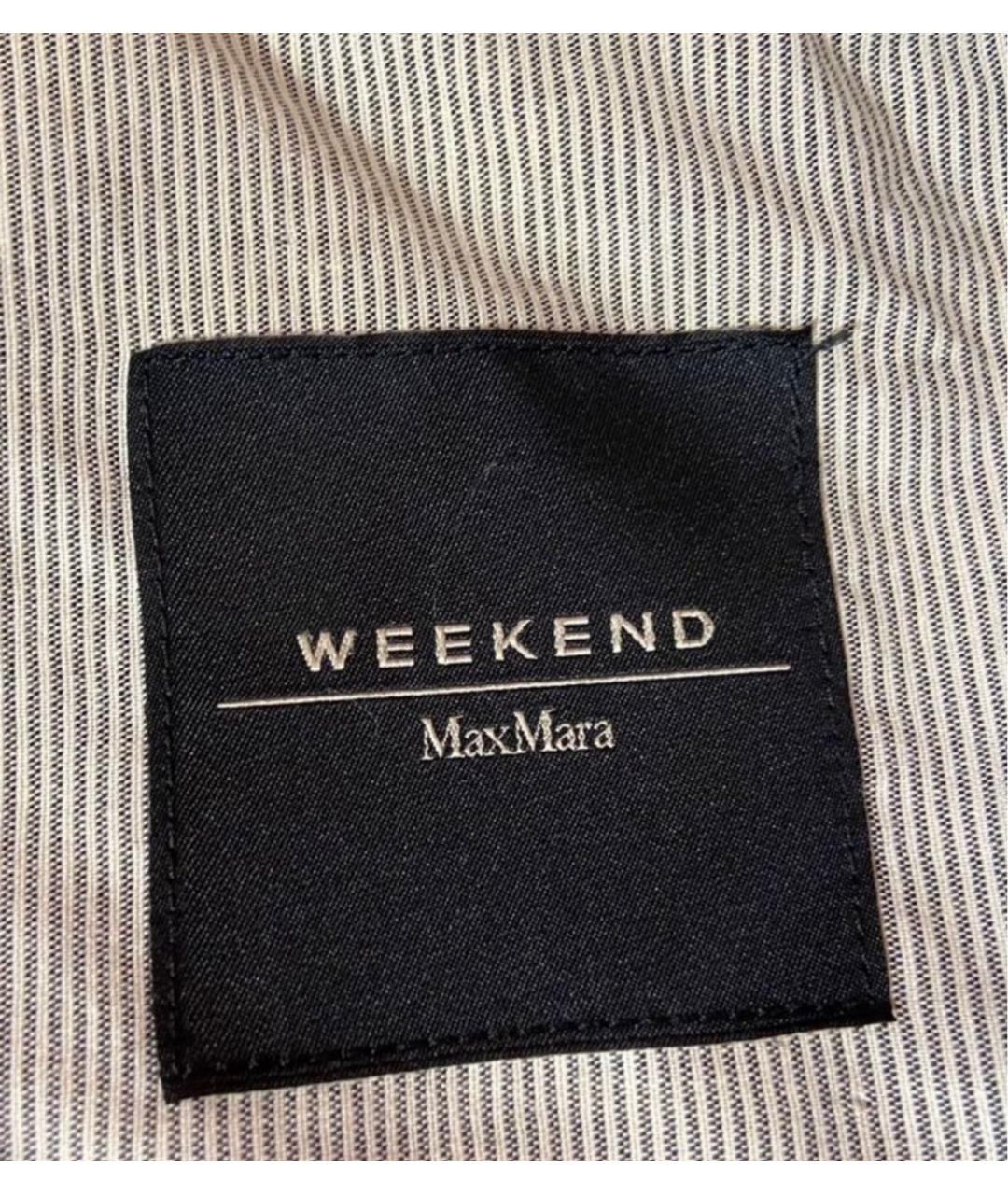 MAX MARA Бежевый хлопковый тренч/плащ, фото 7