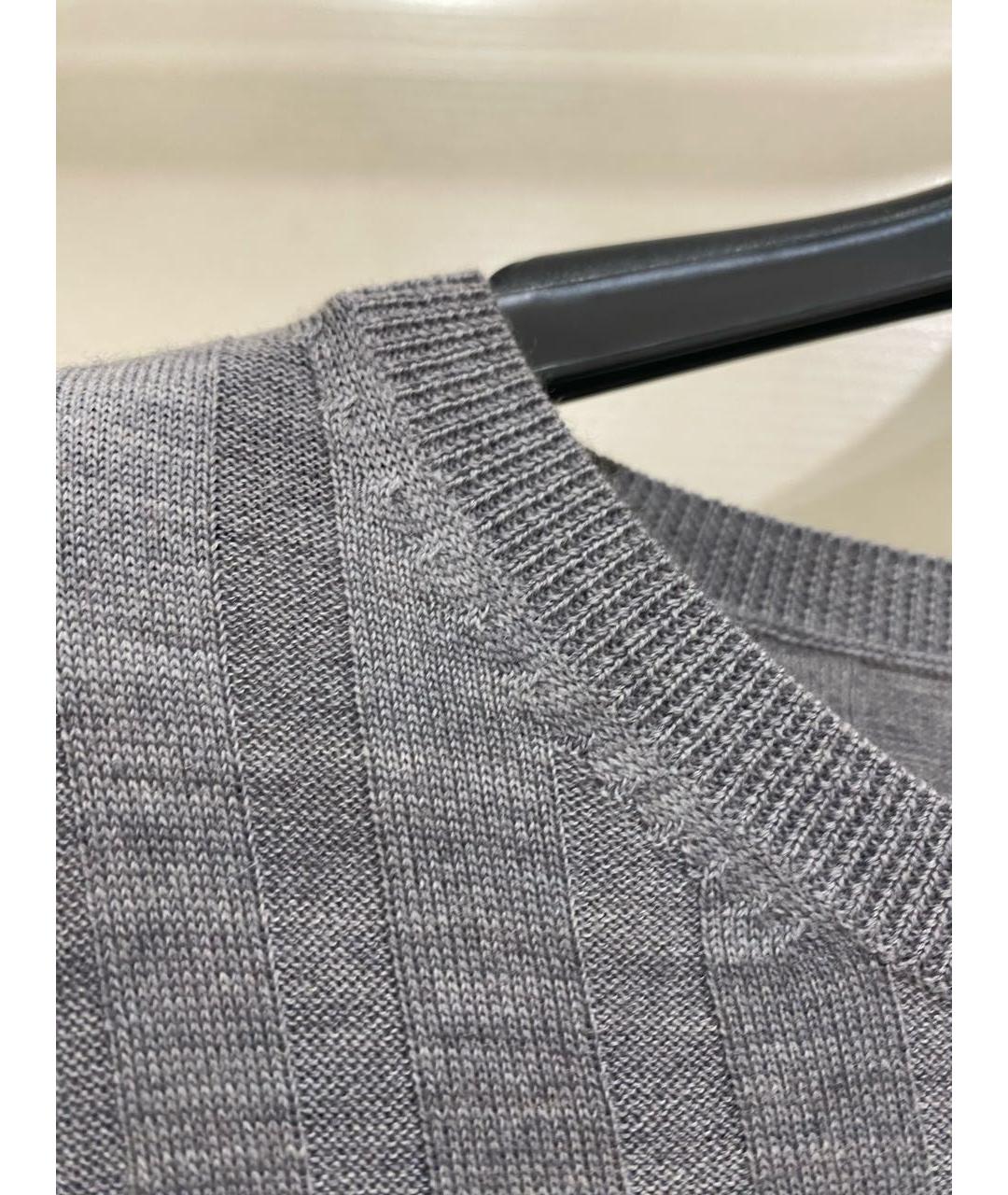 ALLUDE Серый шерстяной джемпер / свитер, фото 7