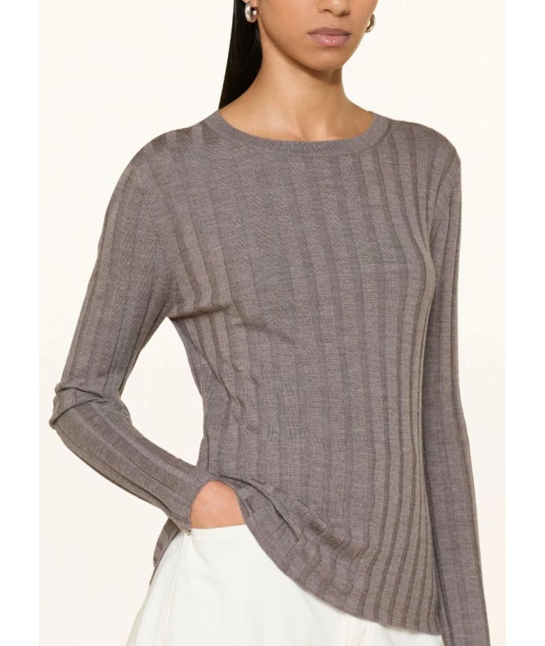ALLUDE Серый шерстяной джемпер / свитер, фото 2