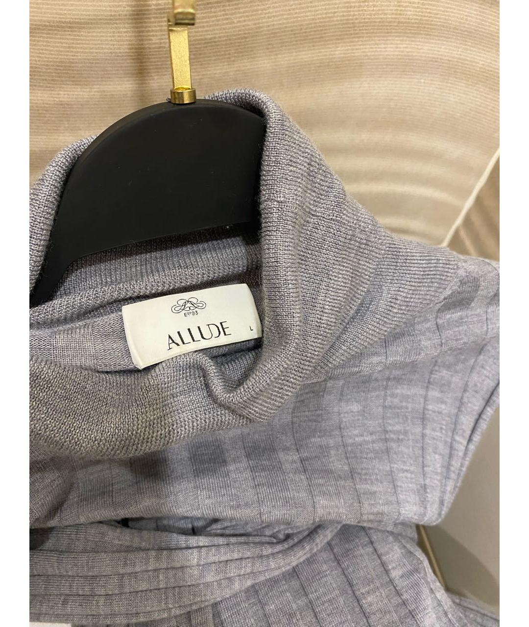 ALLUDE Серая шерстяная водолазка, фото 6