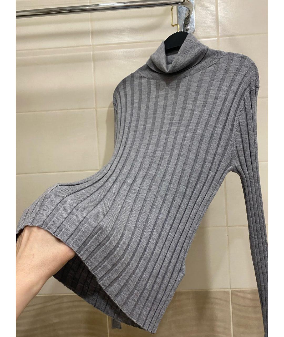 ALLUDE Серая шерстяная водолазка, фото 3