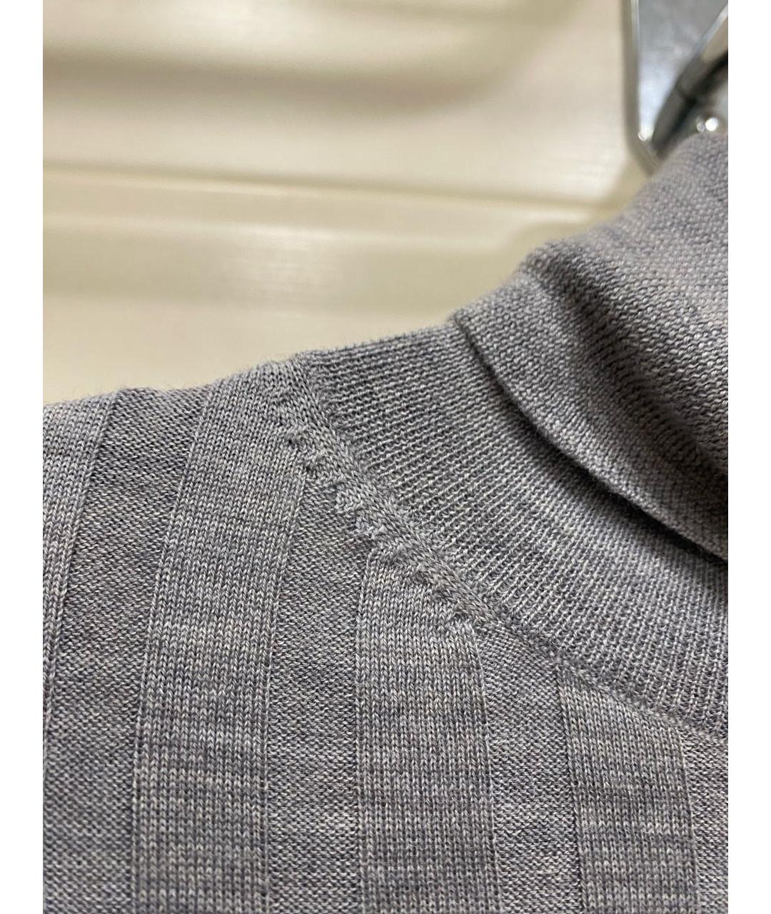 ALLUDE Серая шерстяная водолазка, фото 4