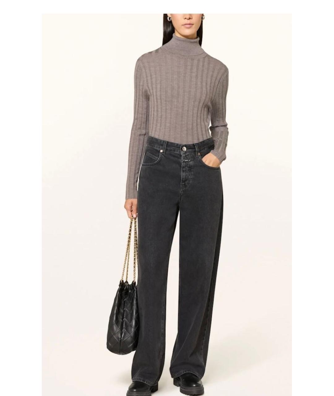 ALLUDE Серая шерстяная водолазка, фото 2