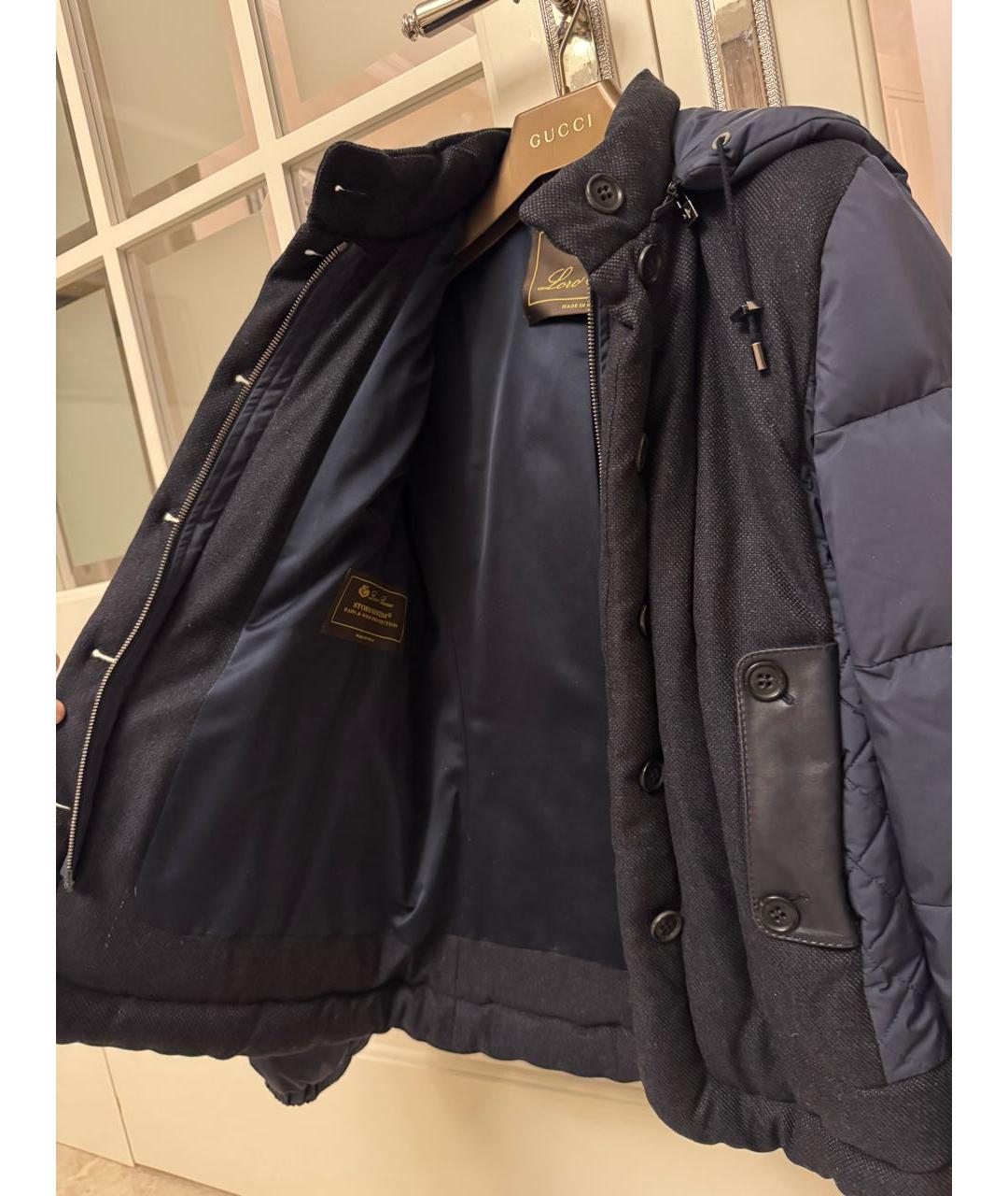 LORO PIANA Темно-синяя кашемировая куртка, фото 4