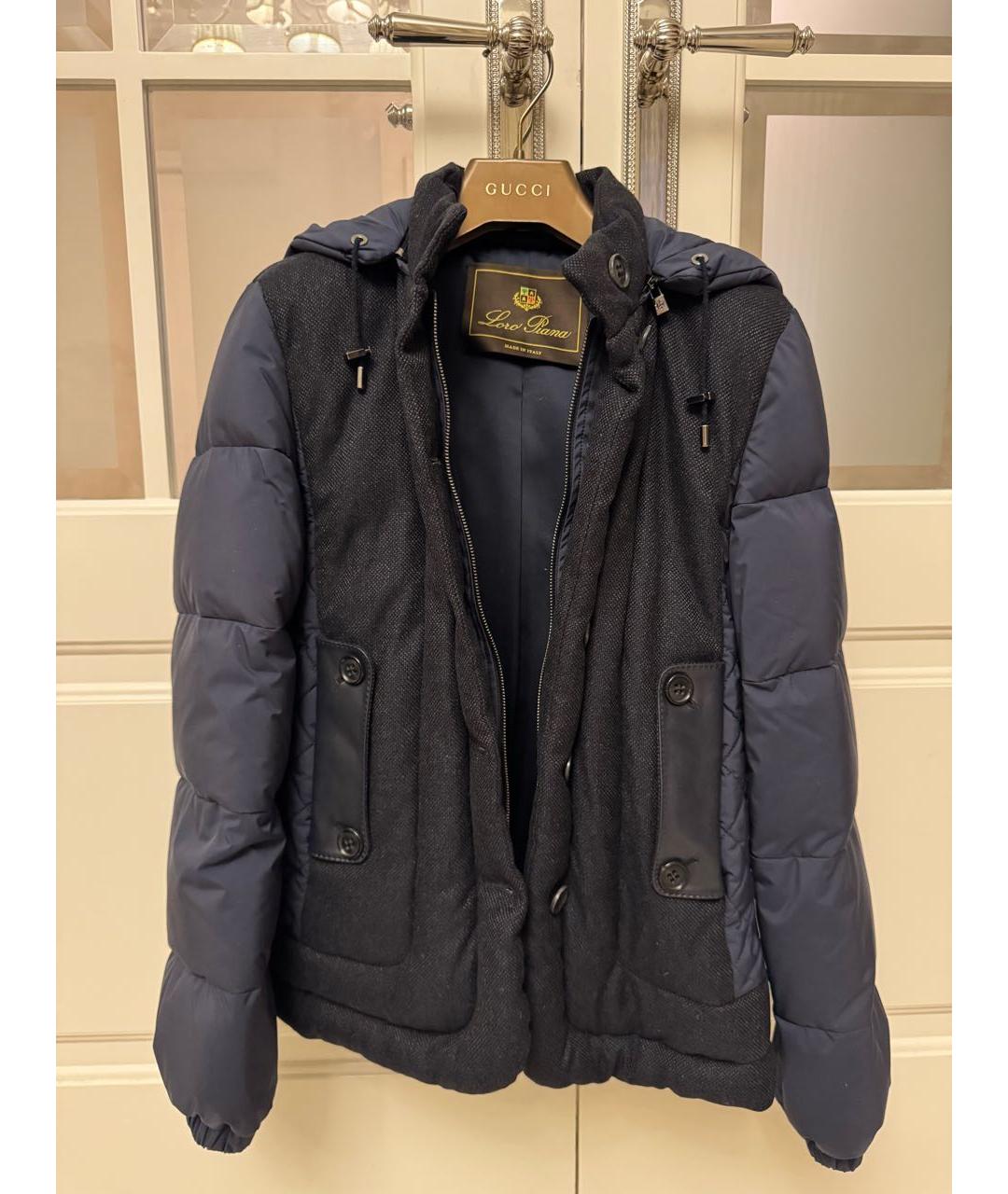 LORO PIANA Темно-синяя кашемировая куртка, фото 3