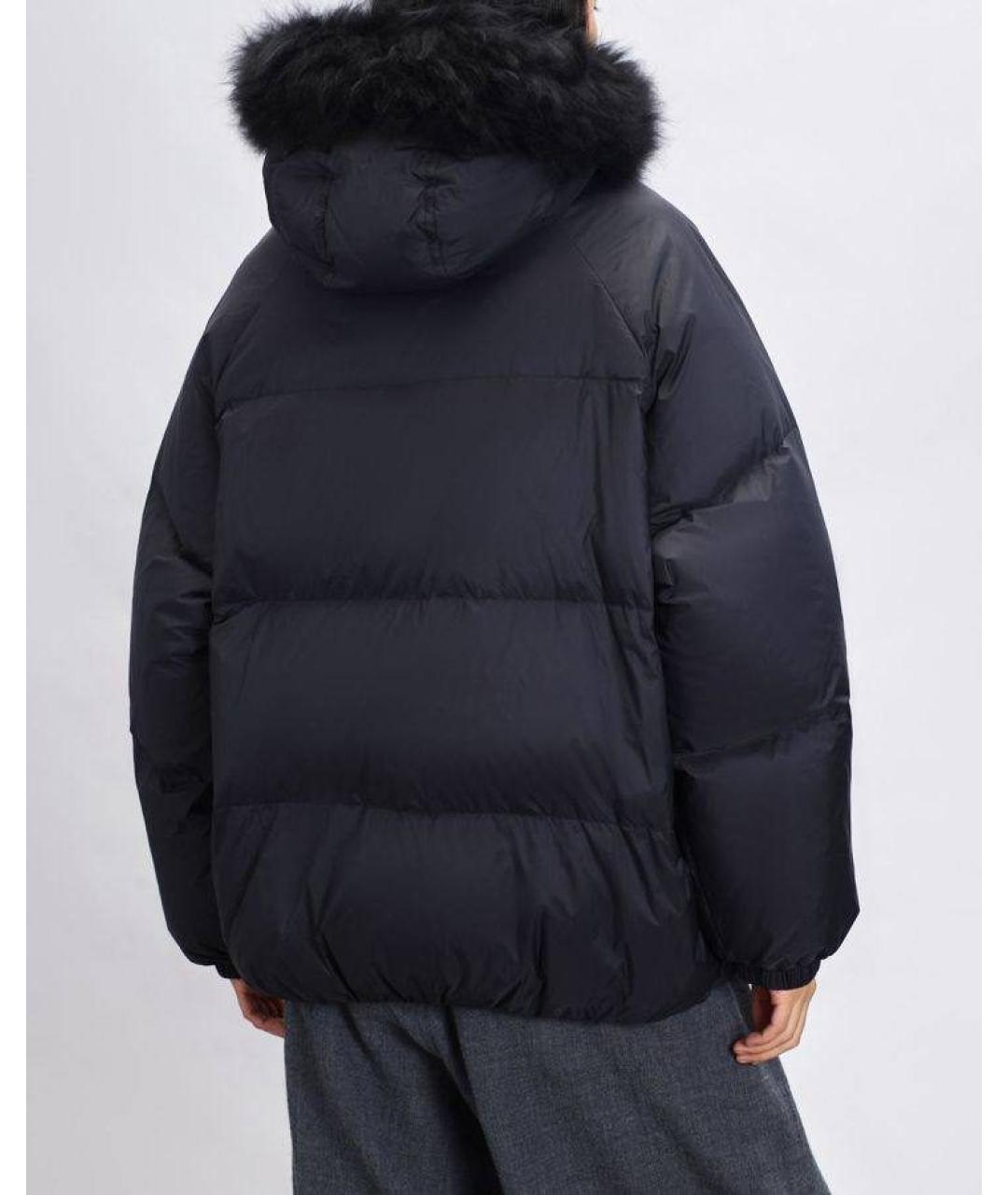 YVES SALOMON Черный полиэстеровый пуховик, фото 5