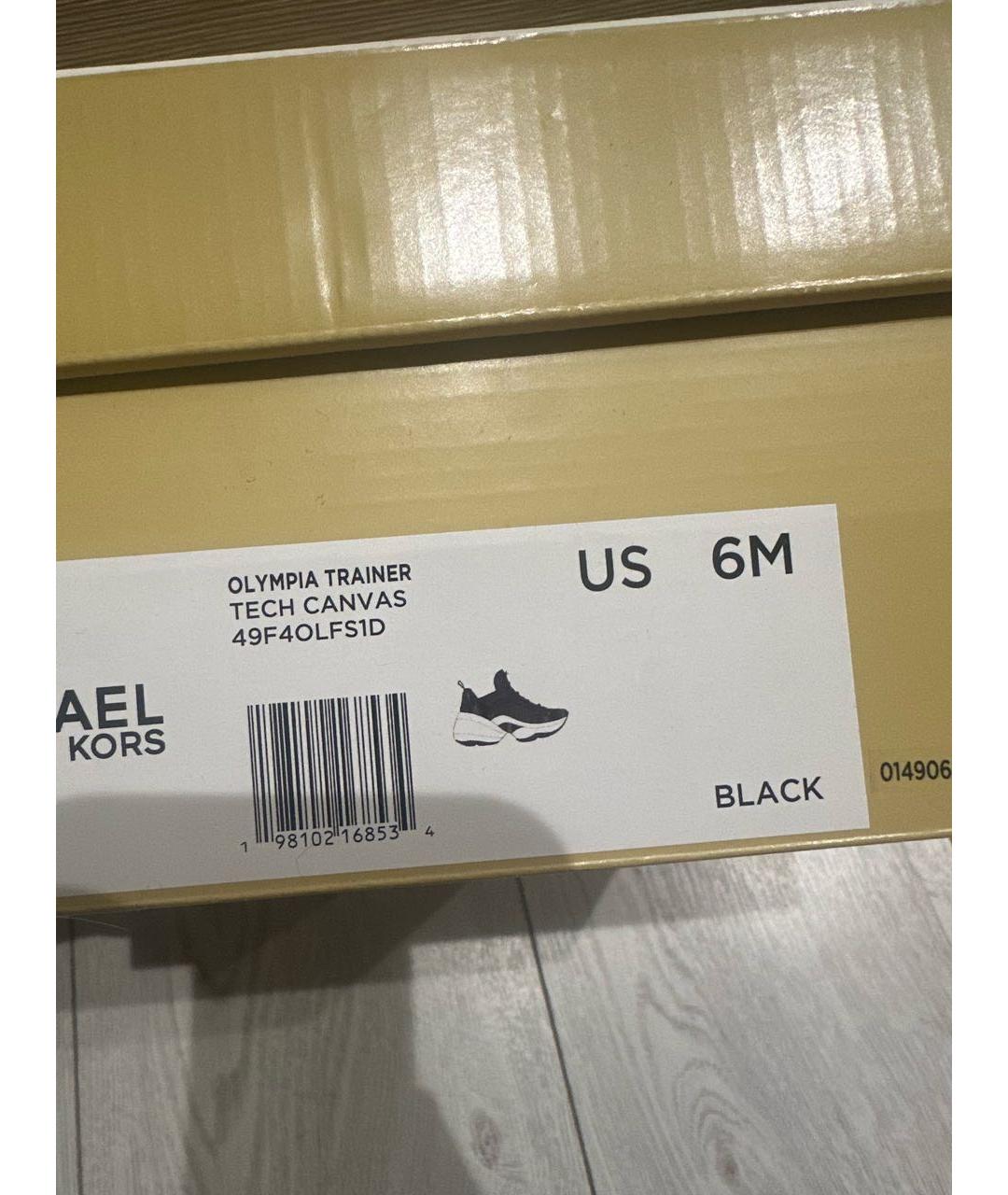 MICHAEL KORS Черные текстильные кроссовки, фото 6