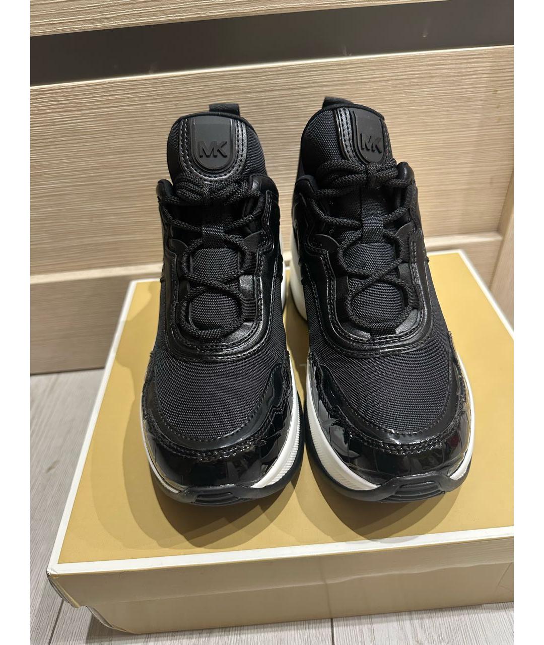 MICHAEL KORS Черные текстильные кроссовки, фото 3