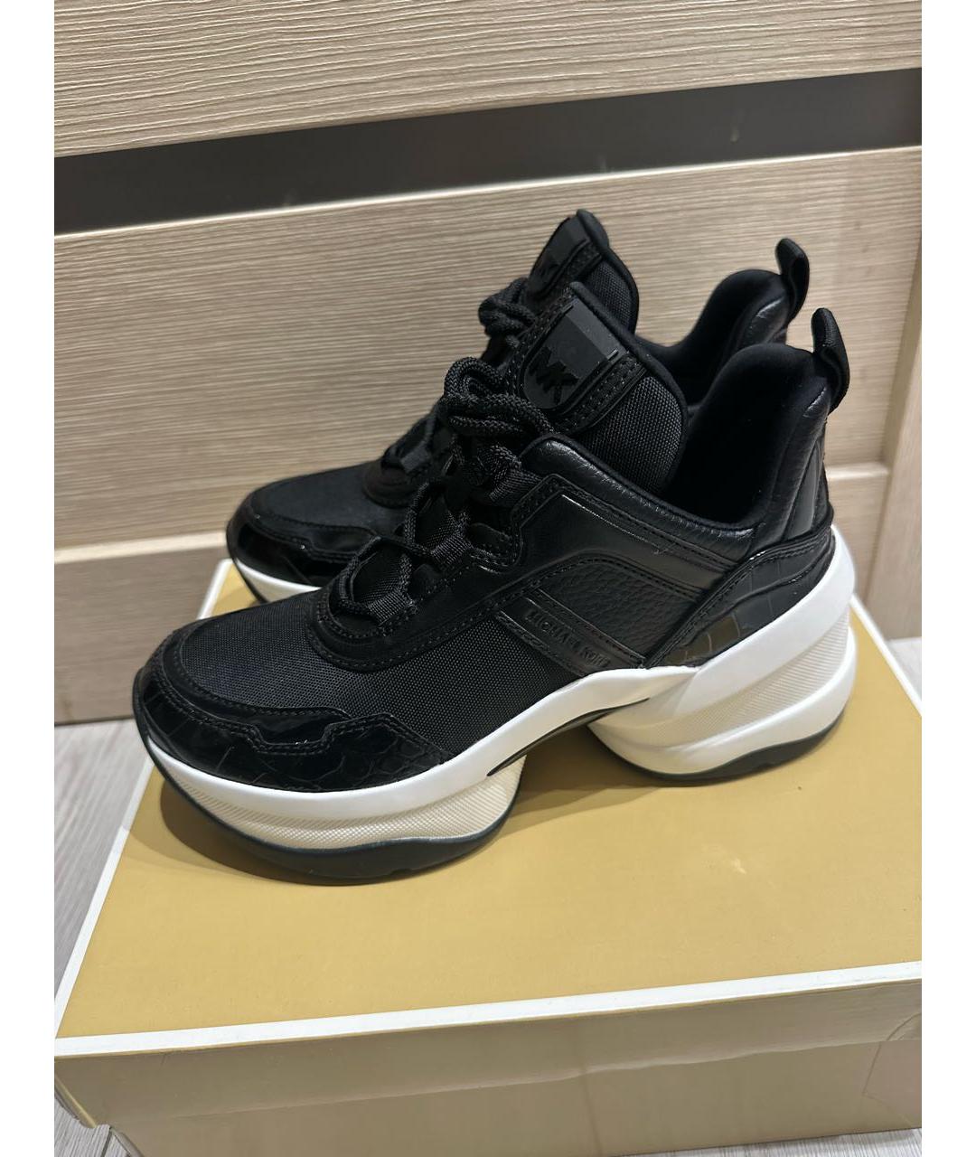 MICHAEL KORS Черные текстильные кроссовки, фото 7