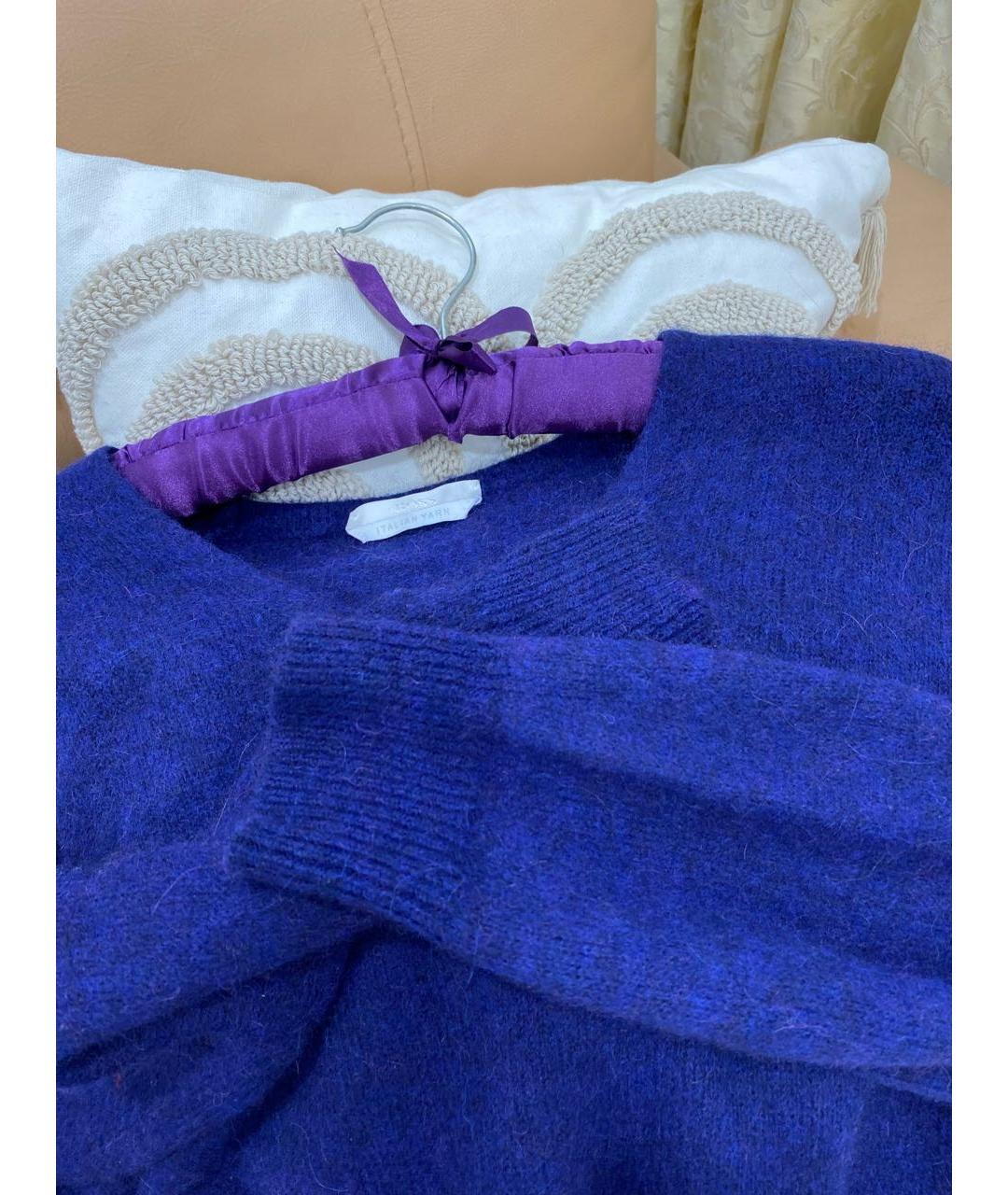 HUGO BOSS Темно-синий шерстяной джемпер / свитер, фото 8