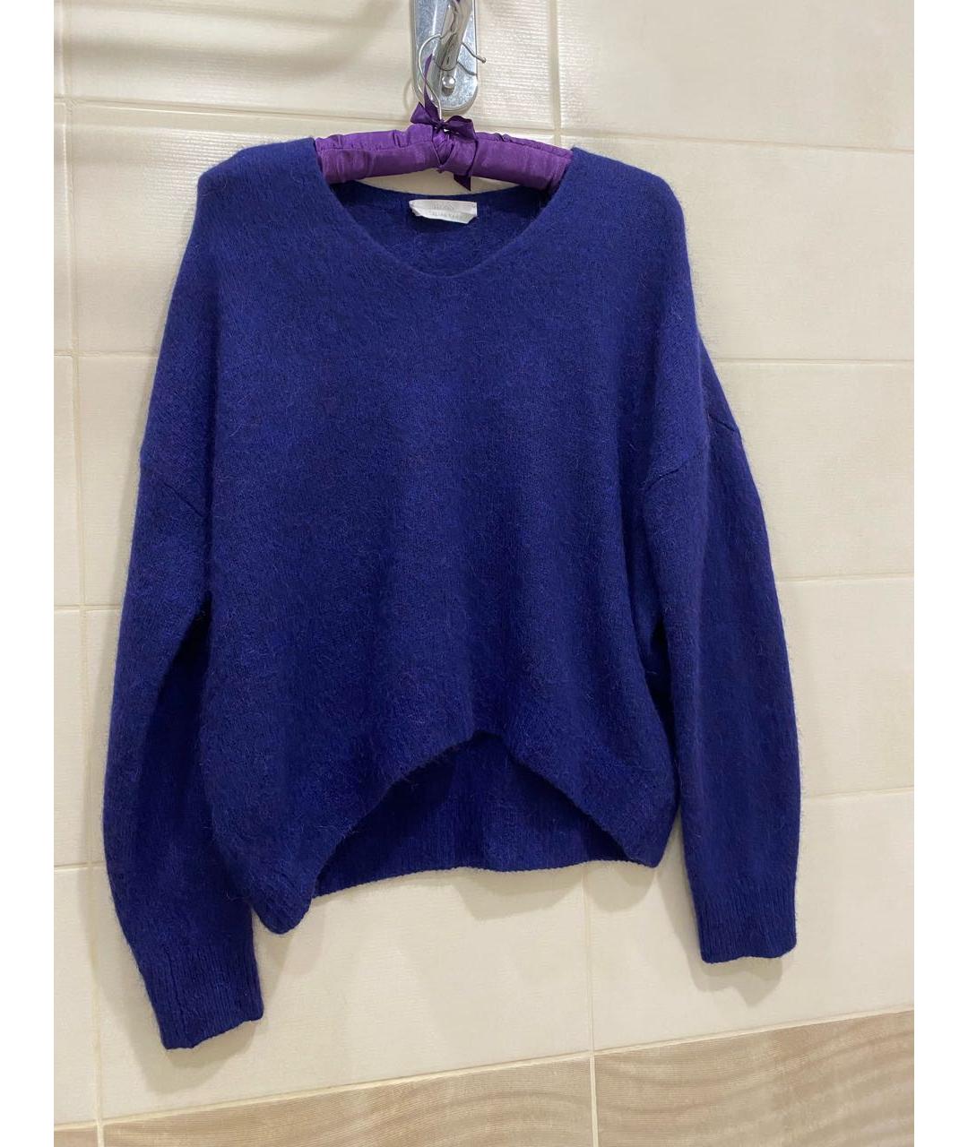 HUGO BOSS Темно-синий шерстяной джемпер / свитер, фото 9