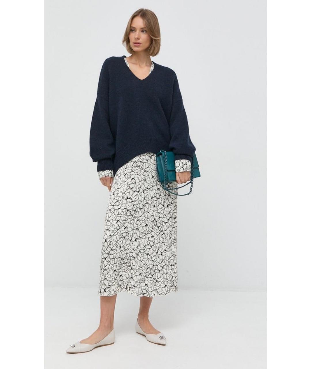 HUGO BOSS Темно-синий шерстяной джемпер / свитер, фото 2