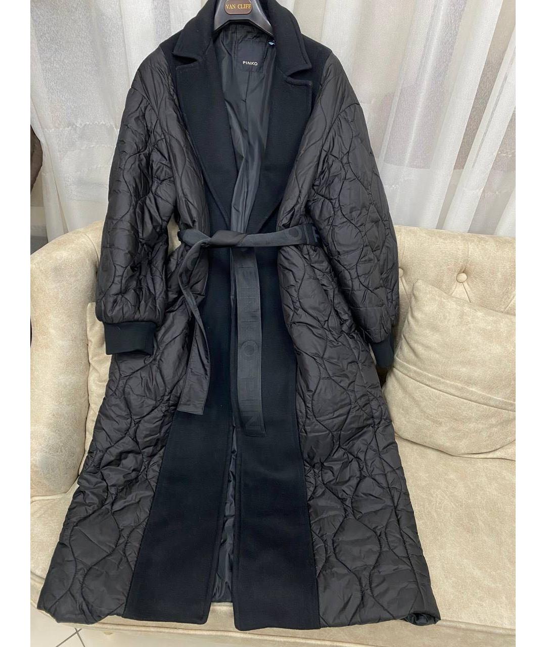 PINKO Черное пальто, фото 7