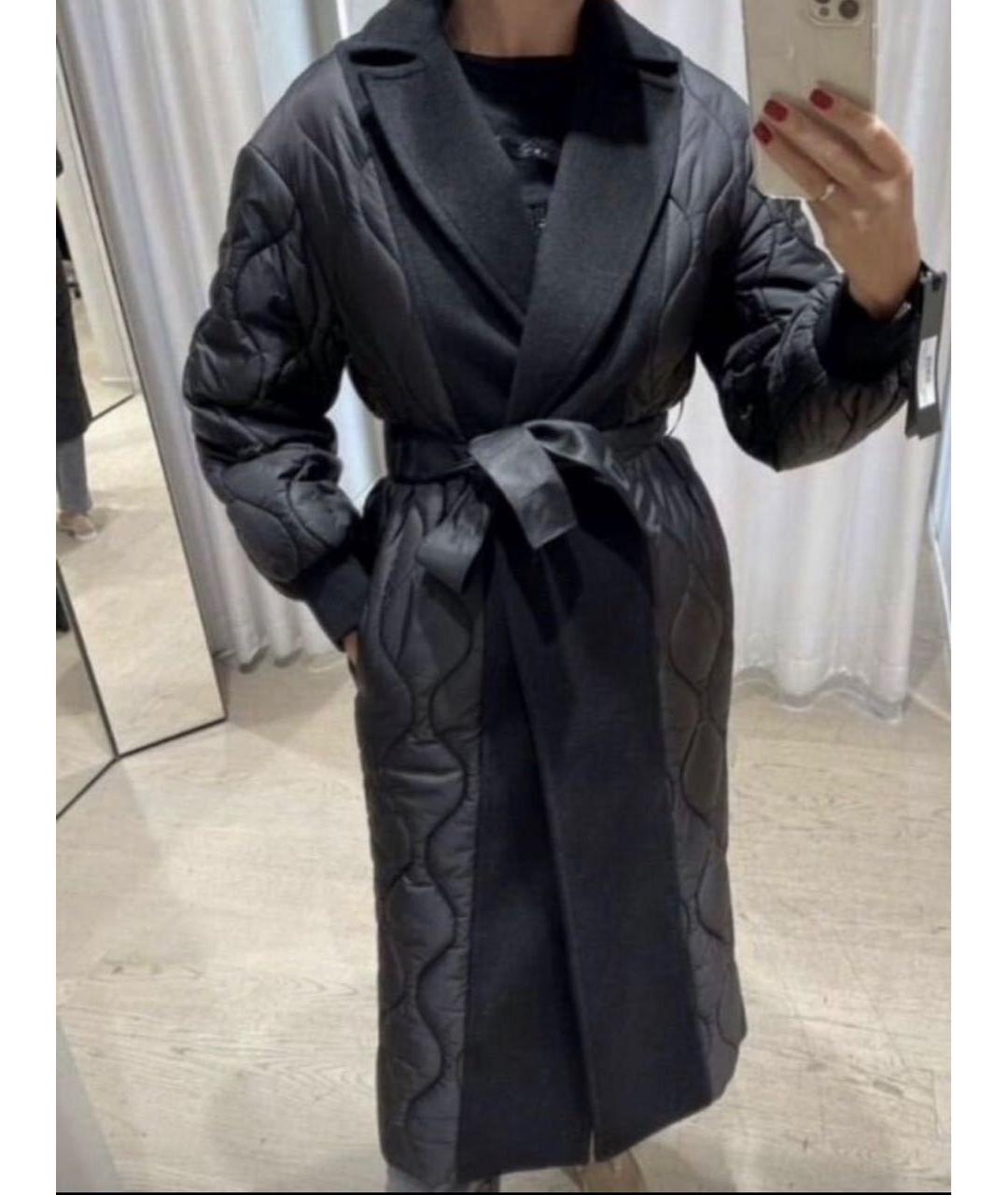 PINKO Черное пальто, фото 4