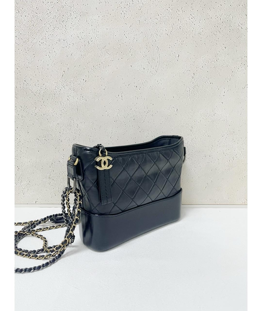 CHANEL Черная кожаная сумка через плечо, фото 3