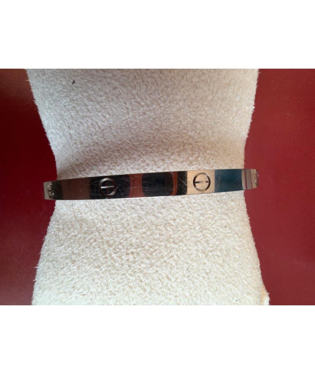 CARTIER Серебрянный браслет из белого золота, фото 5