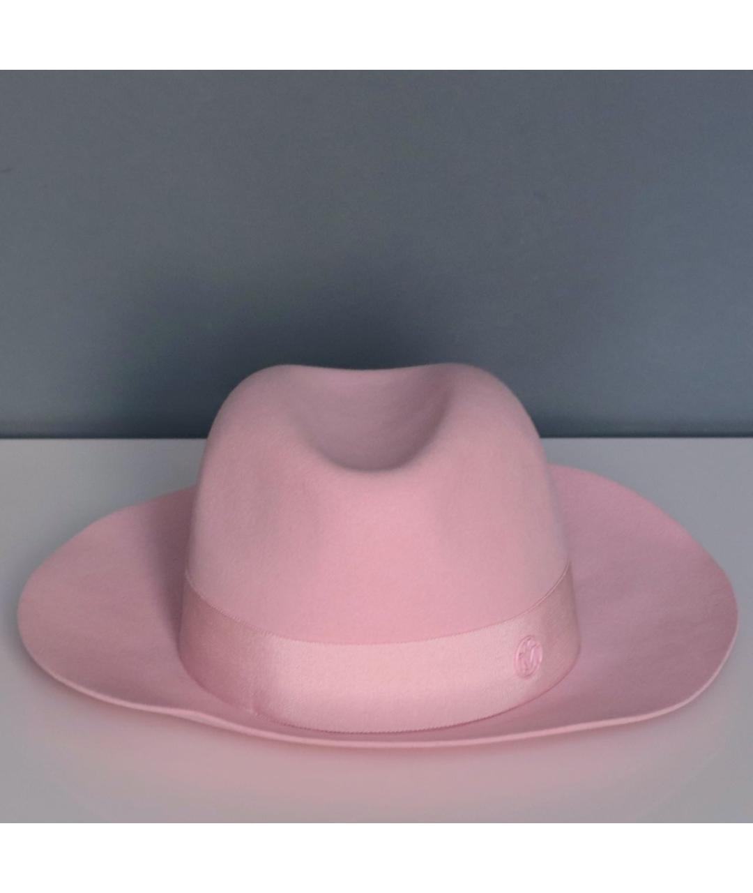 MAISON MICHEL Розовая шерстяная шляпа, фото 2