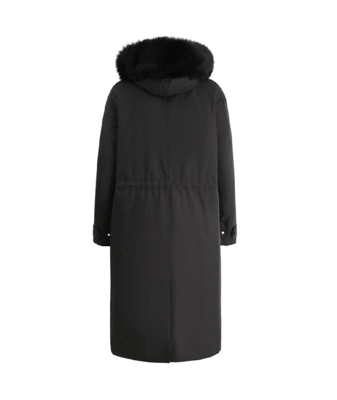 YVES SALOMON Черная полиамидовая парка, фото 2