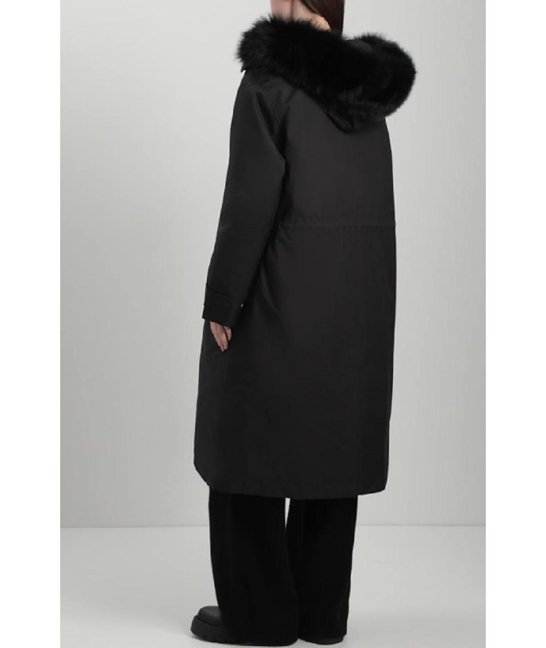 YVES SALOMON Черная полиамидовая парка, фото 4