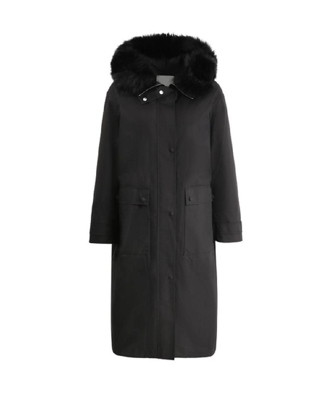 YVES SALOMON Черная полиамидовая парка, фото 1