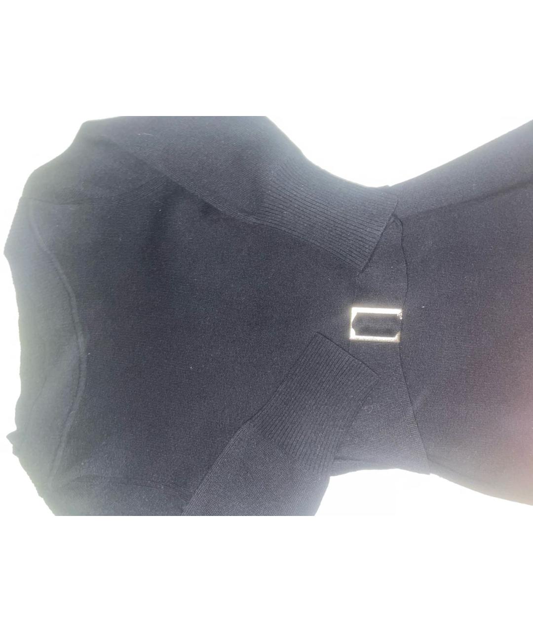 CHANEL Черное шерстяное повседневное платье, фото 2