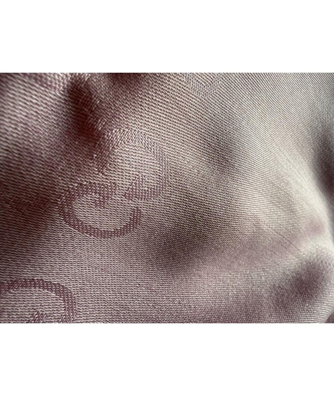 GUCCI Розовый шерстяной шарф, фото 4