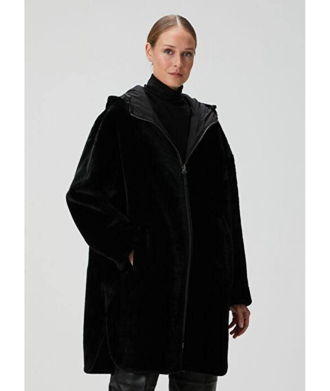 YVES SALOMON Черная полиэстеровая парка, фото 5