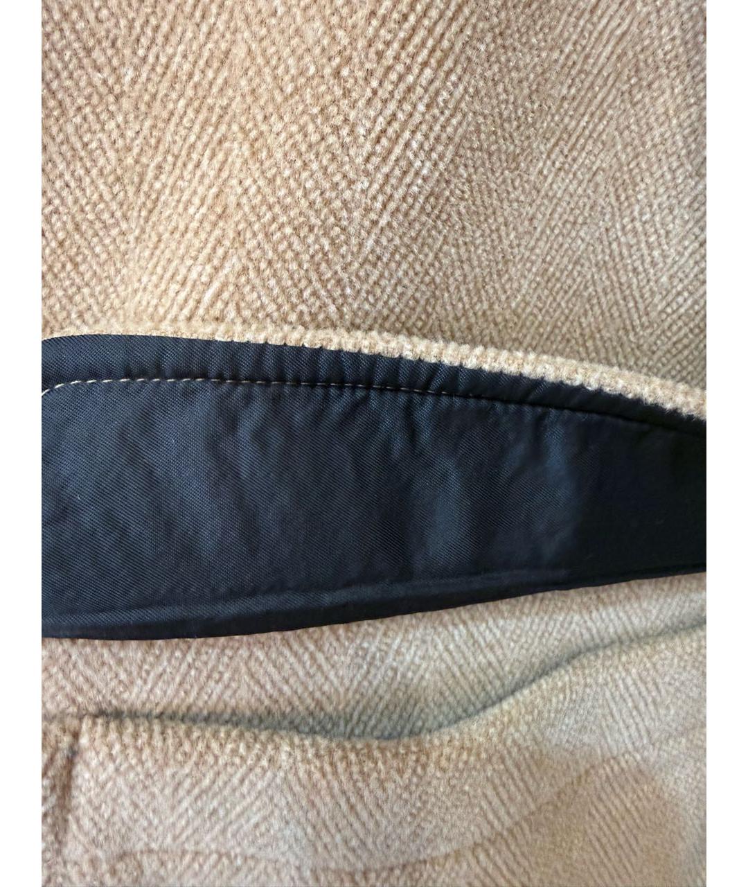 BURBERRY Бежевое шерстяное пальто, фото 7