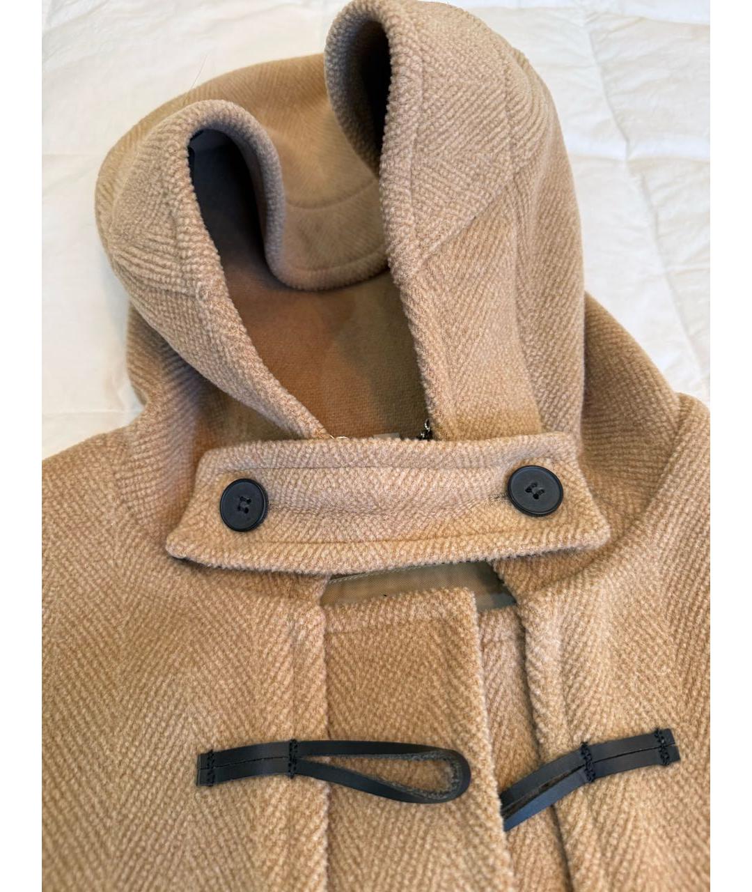 BURBERRY Бежевое шерстяное пальто, фото 3