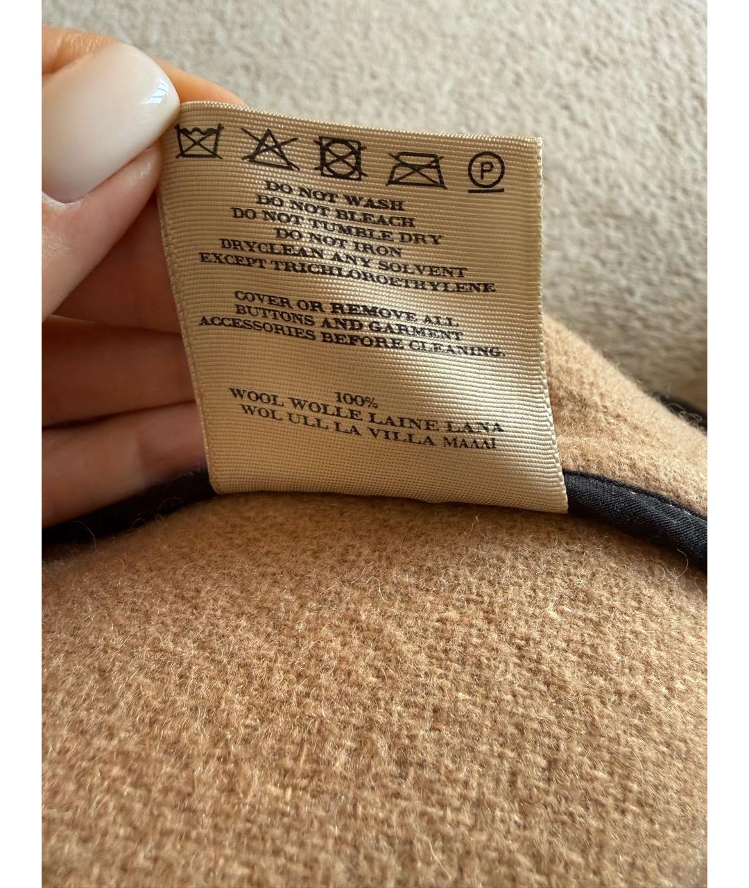 BURBERRY Бежевое шерстяное пальто, фото 6