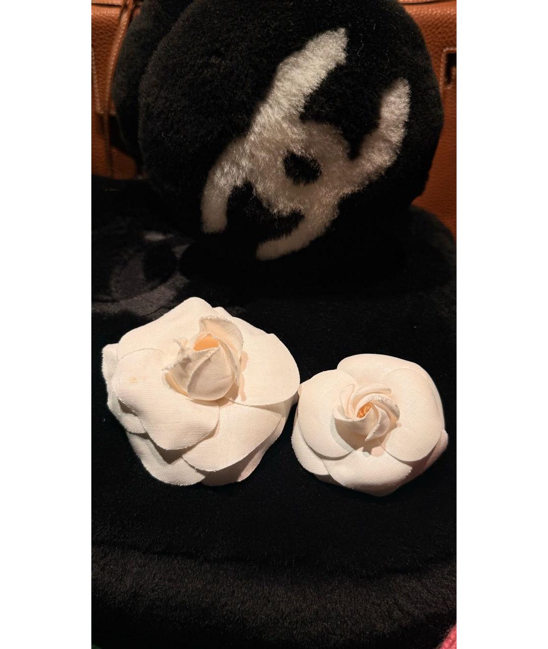 CHANEL Белая булавка / брошь, фото 3