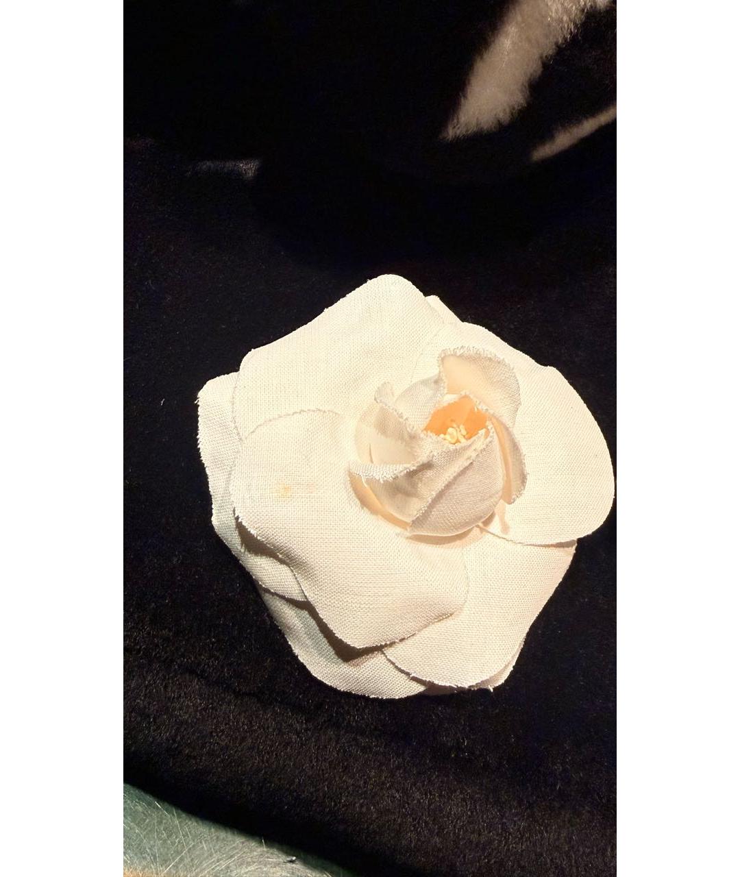 CHANEL Белая булавка / брошь, фото 4