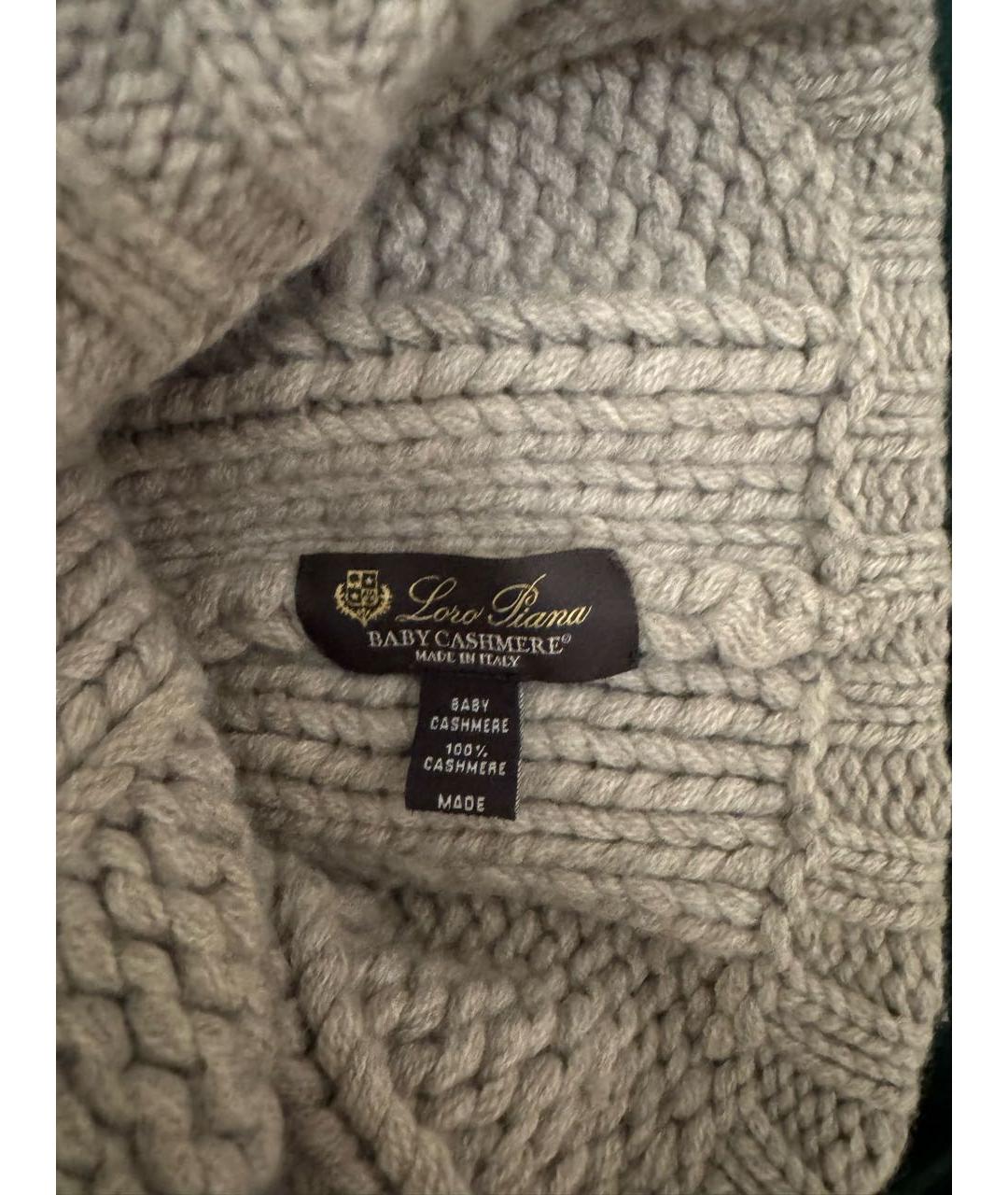 LORO PIANA Бежевая кашемировая шапка, фото 3